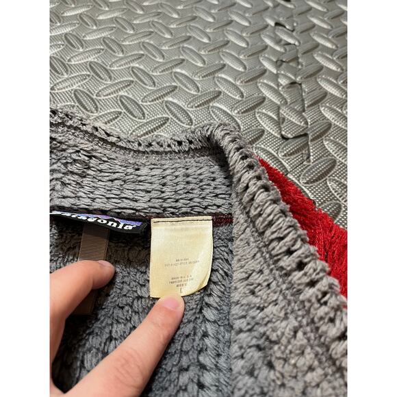 Vintage Patagonia R Series Regulator Fleece Jacket Full Zip Pockets Red Large - Picture 6 of 13